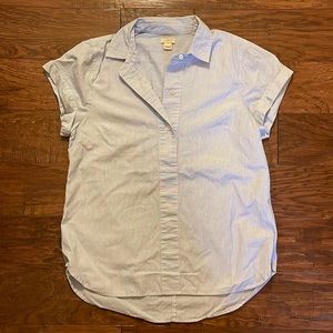 J Crew popover short-sleeve collared shirt